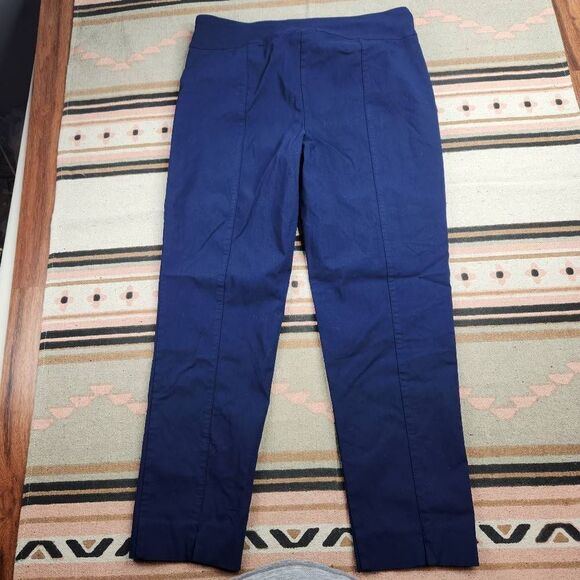 Crown & Ivy Navy Pull On Dress Pants Women's Size 10 - Picture 6 of 6